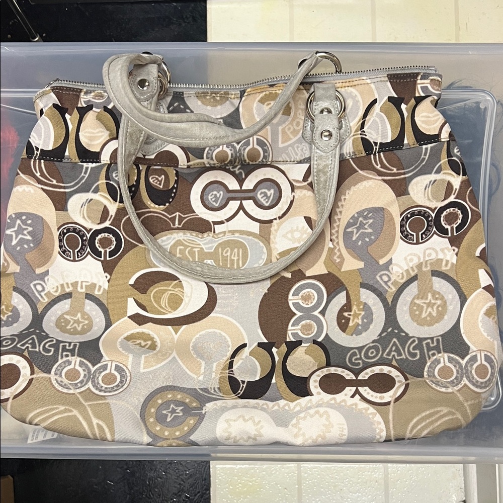 Coach Multicolor Patterned Shoulder Bag